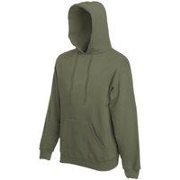 Fruit of the Loom Men's Premium 70 30 Hooded Sweatshirt Hoodie in Olive | Size: Large