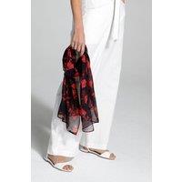 Hot Squash Women's Chiffon Scarf - Small in Black