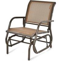 Swing Glider Chair Outdoor Rocking Chair Single Glider Patio Chair