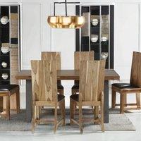 IH Design Forestburgh Acacia Wood Dining Chairs (pair) in Brown