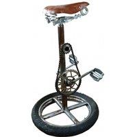 IH Design Rische Bike Stool made from Reclaimed Metal in Brown