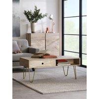 IH Design Rectangular Coffee Table Deiondre Light Mango in Brown