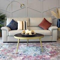 IH Design Round Coffee Table Deiondre Dark Mango in Brown