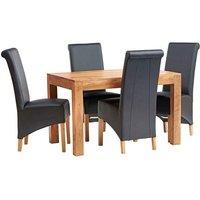 IH Design Duvid Light Mango Small Dining Table 4ft (120cm) in Brown