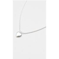 Sterling Silver 925 Polished Heart Necklace