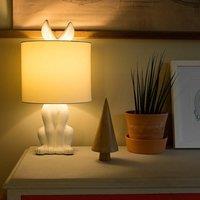ValueLights Pair of White Table Lamp