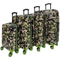 Luggage Travel ABS Hardshell Suitcases 8-Wheel Cabin Trolley Robust Set Bags