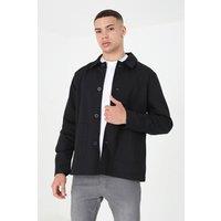 Brave Soul Men's Patch Pocket Coach Jacket in Black | Size: Large