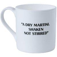 James Bond Martini Recipe Bone China Mug in White
