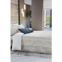 Nalu Nicole Scherzinger 'Bamboo' Cotton Duvet Cover Set in Blue | Size: Super King