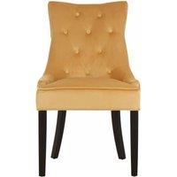 Orsina Daxton Velvet Dining Chair in Gold