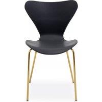 Orsina Elegant Design Dining Chair, Comfortable Breakfast Room Chair, Versatile Outdoor Chair in Gold