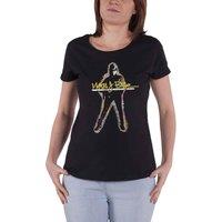Mary J Blige Women's Glow Logo Skinny Fit T-Shirt in Black | Size: Medium