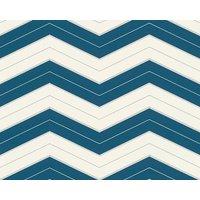A.S. Creation Zig zag Chevron Stripy Geometric Modern Wallpaper in Teal