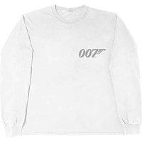 James Bond Goldeneye Japanese Poster Long Sleeve T-Shirt in White | Size: Small