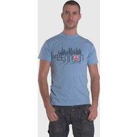 John Lennon NYC Skyline T-Shirt in Blue | Size: Large