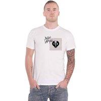 Bullet For My Valentine Album Cropped T-Shirt in White | Size: Small