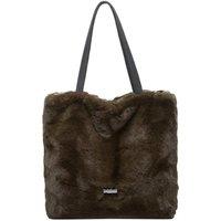 Claudia Canova Women's Faux Fur Shoulder / Tote Bag in Green