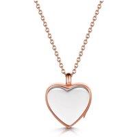LOVELOX Lockets Women's Floating Heart Memory Locket in Rose Gold