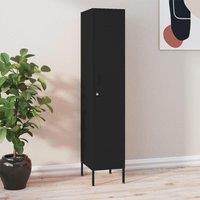 Berkfield Home Locker Cabinet Black 35x46x180 cm Steel | Size: 35 x 46 x 180 cm