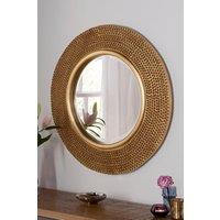 Bobble round mirror Gold 79cm