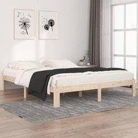 Berkfield Home Bed Frame Solid Wood Pine 160x200 cm in Brown