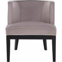 Orsina Daxton Velvet Rounded Chair in Grey