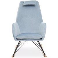 Velvet Rocking Chair, Versatile Velvet Accent Chair, High-Back & Comfy Armchair