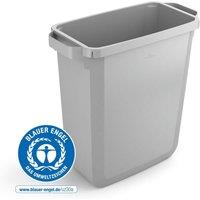 Durable 60L Waste Bin Grey - Strong Rectangular Recycling Bin - Durabin | Size: 1 Pack