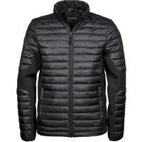 TEE JAYS Men's Crossover Padded Jacket in Black | Size: Medium
