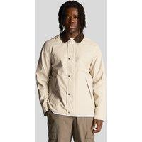 Lyle & Scott Men's Coach Jacket Ecru | Size: Large