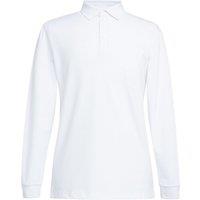 Brook Taverner Men's Frederick Long-Sleeved Polo Shirt in White | Size: Medium