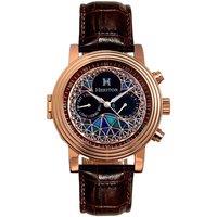 Legacy Leather-Band Watch with Day & Date