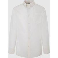 Pepe Jeans Men's Prince Shirt Wht in White | Size: Large