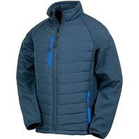 Result Men's Black Compass Padded Soft Shell Jacket in Dark Navy | Size: 3XL