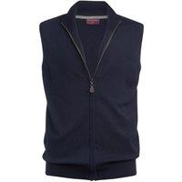 Brook Taverner Men's Lincoln Cotton Blend Knitted Gilet in Charcoal | Size: XL