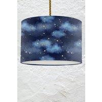 Night Sky and Gold Stars Lampshade