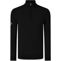 Ribbed Zip Merino Sweater