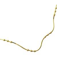 Spero London Women's Three Bead Sterling Silver Satellite Bracelet in Gold