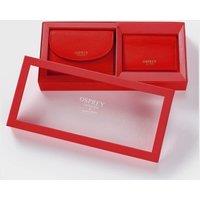 OSPREY LONDON Women's The Tilly Leather Purse Gift Set in Red