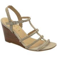 Ravel Women's 'Arlon' Leather Wedge Sandals in White | Size: 8