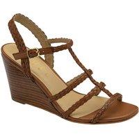 Ravel Women's 'Arlon' Leather Wedge Sandals in Tan | Size: 8