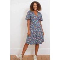 Kite Women's Highcliffe Jersey Wrap Dress Flower Patch | Size: 14