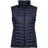 TEE JAYS Women's Zepelin Padded Body Warmer in Mid Navy | Size: Small
