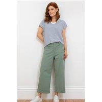 Kite Women's Evershot Wide Leg Twill Crops Sage in Green | Size: 18