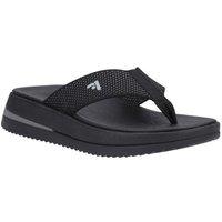FitFlop Women's 'Surff Two-tone' Toe Post Summer in Black | Size: 7