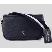 'Eleganza Milano' Real Leather Flapover Crossbody Bag