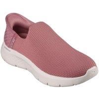 Skechers Women's 'Go Walk Flex - Sunset View' Slip On Shoes in Pink | Size: 4