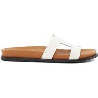 Dune London Women's 'Loupa' Leather Sandals in White | Size: 8