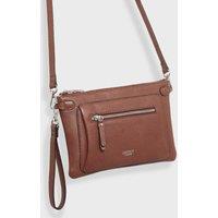The Ruby Leather Crossbody Clutch Bag